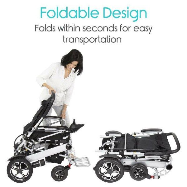 Deluxe Folding Power Wheelchair
