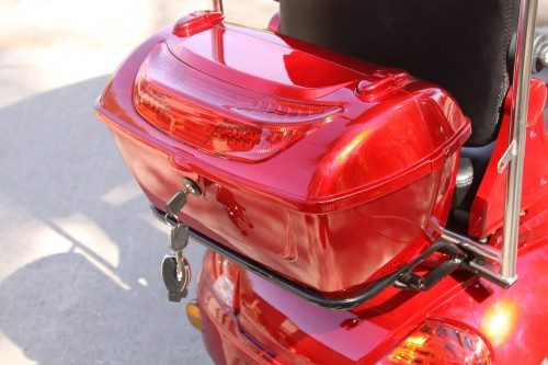 EW-54 4 Wheel Scooter with Full Cover and Front Windshield rear basket