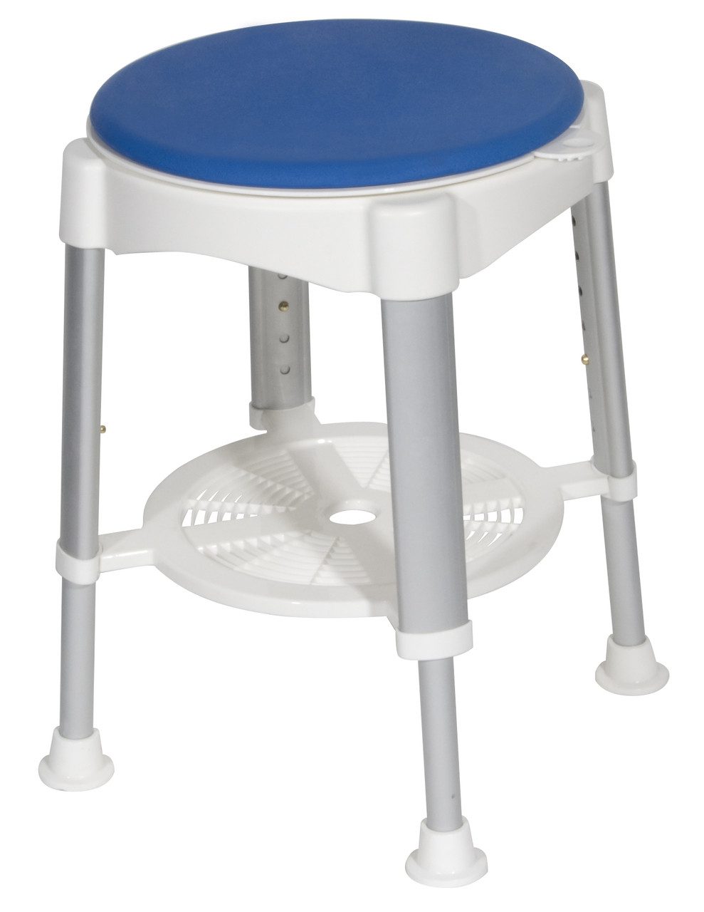 Drive Medical Knock Down Bath Bench with Back and Padded Arms, White