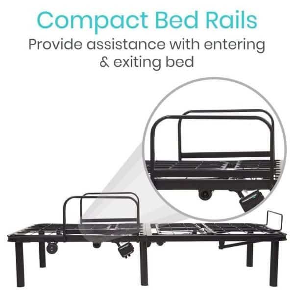 electric bed frame rails