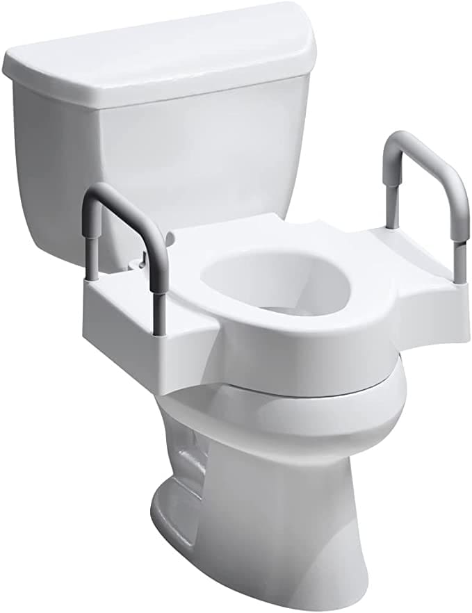 thumbnail image 2 of Carex E-Z Lock Raised Toilet Seat - Adds 5 Inches Height For Elderly & Handicap Users 2 of 11
