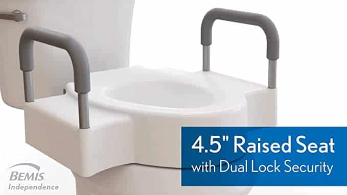 Bemis Rise 4.5 Toilet Seat with Dual Lock and Security Arms