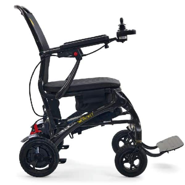 cricket folding electric wheelchair side view